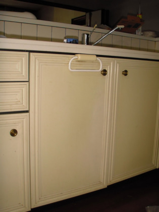 既存のキッチンにビルトイン食洗機リフォーム